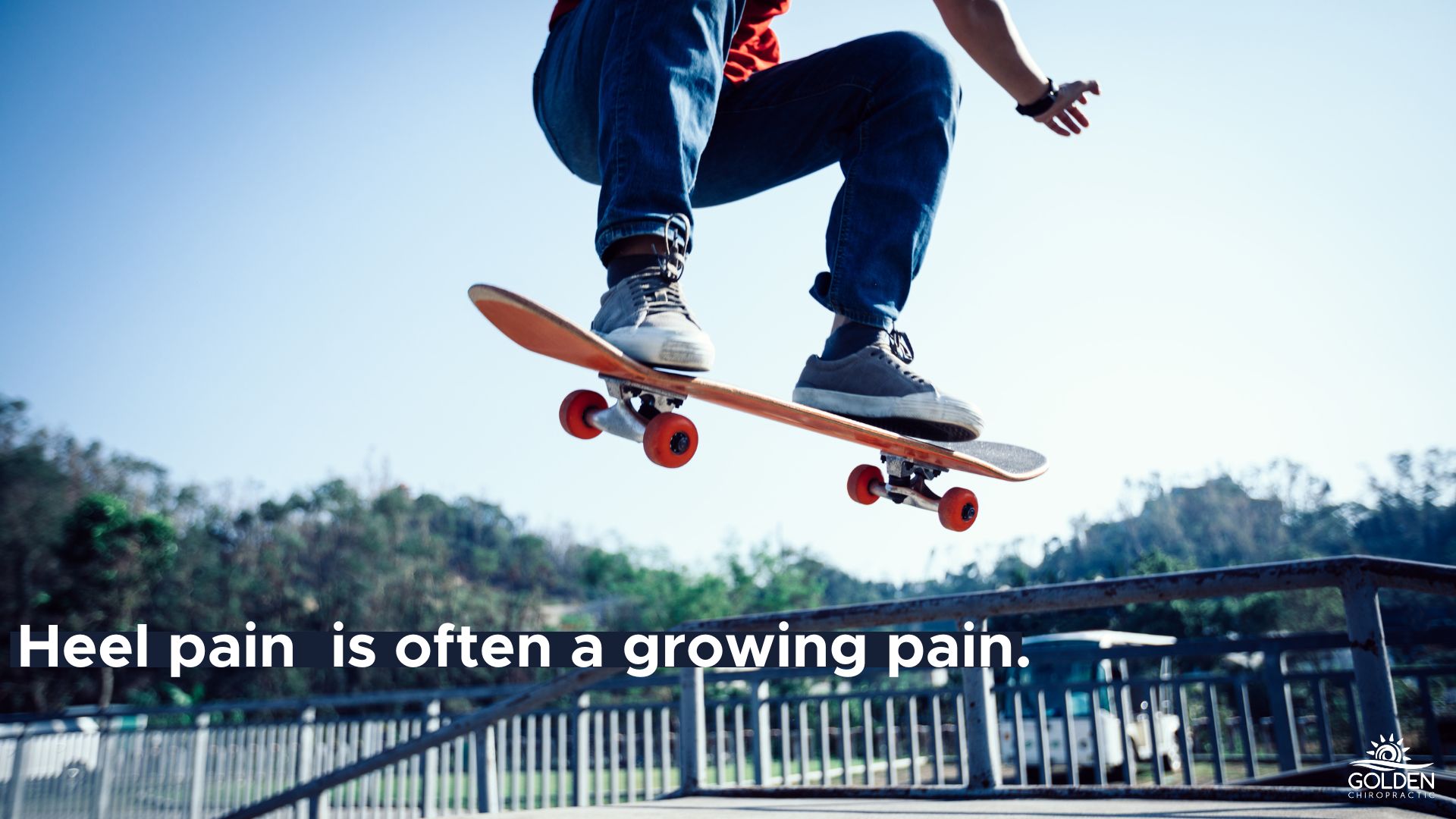 Teen up in the air on a skateboard